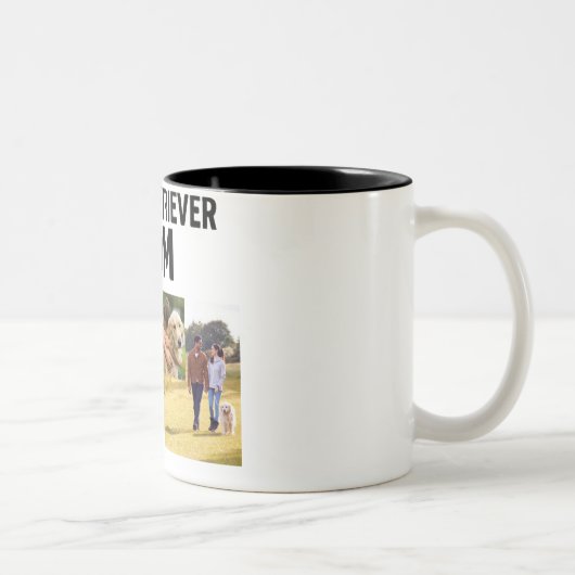 Personalized Golden Retriever Mom Mug - Custom ツートーンマグカップ (右)