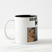 Personalized Golden Retriever Mom Mug - Custom ツートーンマグカップ (左)