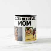 Personalized Golden Retriever Mom Mug - Custom ツートーンマグカップ (中央)