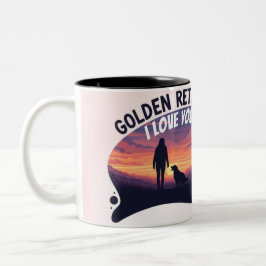 Personalized Golden Retriever Mom Mug - Custom ツートーンマグカップ
