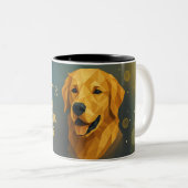 Personalized Golden Retriever Mom Mug Custom Dog ツートーンマグカップ (正面右)