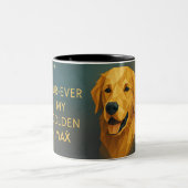 Personalized Golden Retriever Mom Mug Custom Dog ツートーンマグカップ (中央)