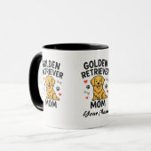 Personalized Golden Retriever Mom Mug - Custom Dog マグカップ (正面左)