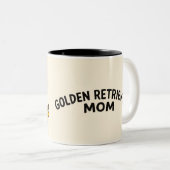 Personalized Golden Retriever Mom Mug Custom Name ツートーンマグカップ (正面右)