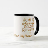 Personalized Golden Retriever Mom Mug - CustomName マグカップ (正面右)