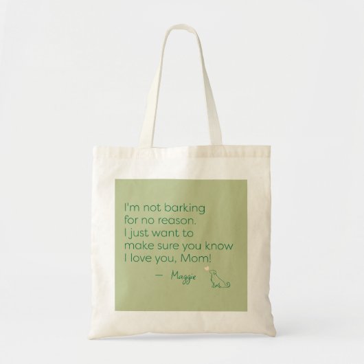 Personalized Golden Retriever Mom Tote Bag Gift トートバッグ (正面)