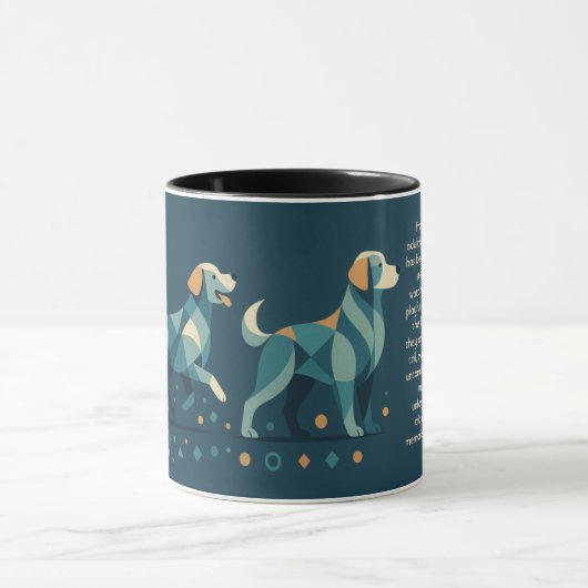 Personalized Golden Retriever Mug Custom Text マグカップ (中央)