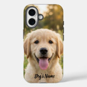 Personalized Golden Retriever Photo and Name  Case-Mate iPhoneケース (裏面)