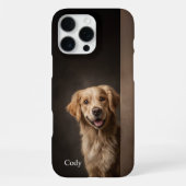 Personalized Golden Retriever Portrait iPhoneケース (裏面)