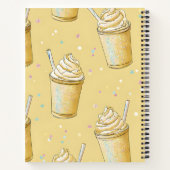 Personalized Golden Vanilla Milkshake Sparkle ノートブック (裏面)