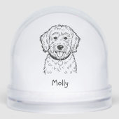 Personalized Goldendoodle Dog Christmas (正面)