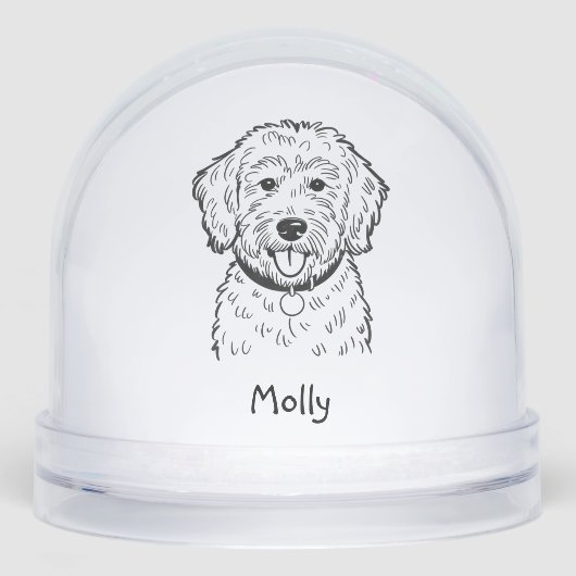 Personalized Goldendoodle Dog Christmas (正面)