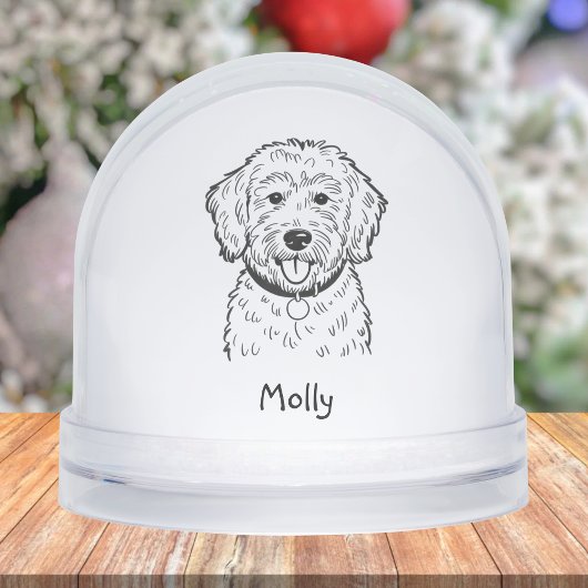 Personalized Goldendoodle Dog Christmas