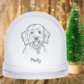 Personalized Goldendoodle Dog Christmas