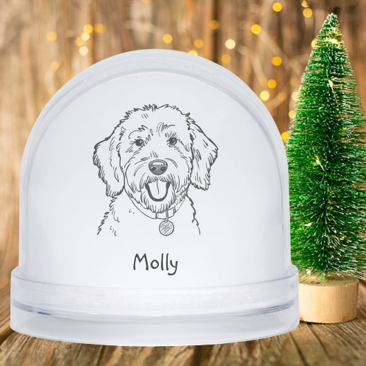 Personalized Goldendoodle Dog Christmas