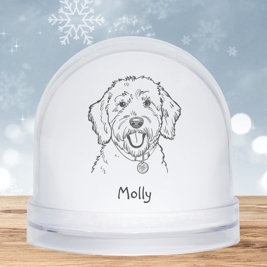 Personalized Goldendoodle Dog Christmas