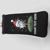 Personalized Golf Ball Christmas Tree Santa Hat  ゴルフヘッドカバー (正面)