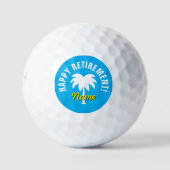 Personalized golf ball gift box for retiring chap ゴルフボール (正面)