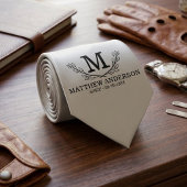 Personalized Golf Ball Pattern Name Monogram Age ネクタイ