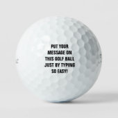 Personalized Golf Balls ゴルフボール (正面)