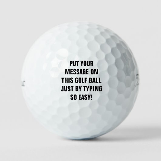 Personalized Golf Balls ゴルフボール (正面)