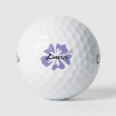 Personalized golf balls with Hawaiian flower logo ゴルフボール (正面)
