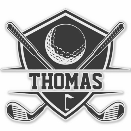 Personalized Golf Cart シール (正面)