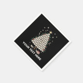 Personalized Golf Christmas Tree Equipment Family スタンダードカクテルナプキン (角)