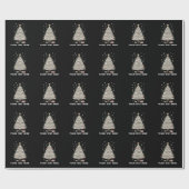 Personalized Golf Christmas Tree Equipment Family ラッピングペーパー (フラット)