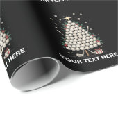 Personalized Golf Christmas Tree Equipment Family ラッピングペーパー (ロールコーナー)