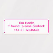 Personalized Golf Club ID Name Labels ラベル (デザイン1)