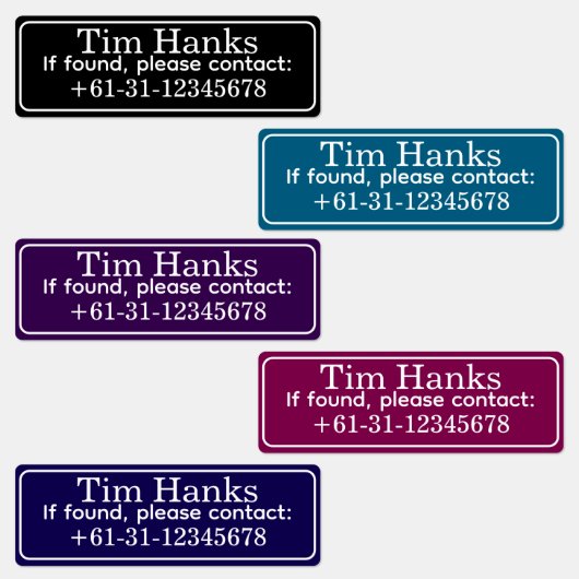 Personalized Golf Club ID Name Labels ラベル (グループ)