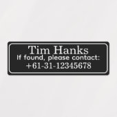 Personalized Golf Club ID Name Labels ラベル (デザイン1)