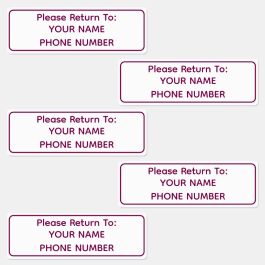Personalized Golf Club ID Name Labels ラベル (グループ)