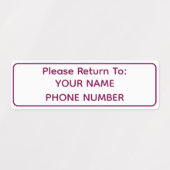 Personalized Golf Club ID Name Labels ラベル (デザイン2)