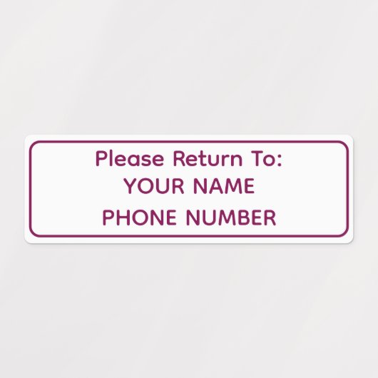 Personalized Golf Club ID Name Labels ラベル (デザイン1)