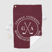 Personalized Golf Club Monogram Gift ゴルフタオル (インサイチュ)