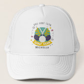 Personalized Golf Club Name Classic Trucker Hat キャップ (正面)