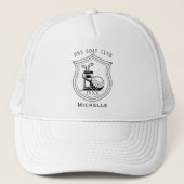 Personalized Golf Club Name Classic Trucker Hat キャップ (正面)