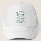 Personalized Golf Club Name Classic Trucker Hat キャップ (正面)