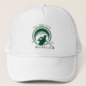 Personalized Golf Club Name Classic Trucker Hat キャップ (正面)