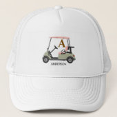 Personalized Golf Club Name Trucker Hat 2026 キャップ (正面)