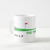 Personalized Golf Coffee Mugs コーヒーマグカップ (正面左)
