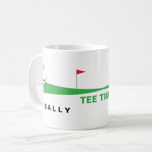 Personalized Golf Coffee Mugs コーヒーマグカップ (正面左)