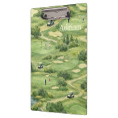 Personalized golf course クリップボード (左)