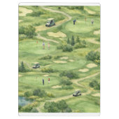 Personalized golf course クリップボード (裏面)