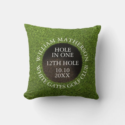 Personalized Golf Hole in One Award クッション (正面)