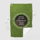 Personalized Golf Hole in One Award ゴルフタオル (インサイチュ)