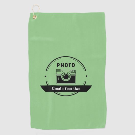 Personalized Golf Towel – Custom Name or Photo ゴルフタオル (正面)