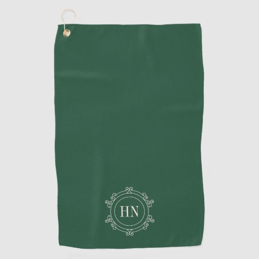 Personalized Golf Towel with Initials ゴルフタオル (正面)